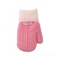 Pikkukuva 6 / 11: Lasten Käsineet Talvi Yhtenäinen Paksuuntuva Plus Velvet Halter Käsineet Lapsille Taapero Ulkona Pidä Lämpimänä Neulotut Lapaset Narulla C(1-3 Years)