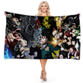 Pikkukuva 7 / 10: My Hero Academia Rantapyyhe Anime 3D Herkkä Mikrokuitu Kylpypyyhe Ulkoilupeitto Olohuone Kodin Sisustus Uima-asu Muoti Pattern 1 75X150CM