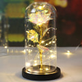 Miniatyrbilde 1 av 11: Drop shipping Galaxy Rose Kunstige Blomster Skjønnheten og Udyret Rose Bryllupsdekor Kreativ Valentinsdag Morsdagsgave black base bright