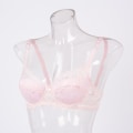 Miniatyrbilde 5 av 5: Dame Sexy BH Blomsterblondebroderi Transparent Supertynn Undertøy Pustende BH-er Black 32C