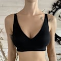 Miniatyrbillede 5 af 5: Sexet Sømløs BH Uden Bøjle Bløde Intime Dame Undertøj Kvinde Push Up Dame Lingeri Polstret BH Grey XL