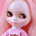 Miniatyrbillede 4 af 11: Neo Blyth Dukke Tilpasset NBL Skinnende Ansigt, 1/6 OB24 BJD Kugleledsdukke Tilpassede Blyth Dukker til Pige, Gave til Samling NBL09 HNBL01