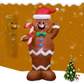 Miniatyrbild 4 av 4: Jul Gårdsdekoration 1,5M Pepparkaksgubbe Jul Uppblåsbar Äldre Snögubbe American Standard