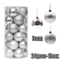 Miniatyrbild 7 av 11: 12 st Julgranskulor Ornament för Julgransdekoration Okrossbara Hängande Kulor Juldekoration Style03-20PCS