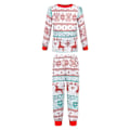 Pikkukuva 4 / 6: Joulu Pyjamat Yhteensopivat Perhe Pyjamat Vanhempi-lapsi Asu Hirvi Poropainatuksella Pitkähihainen Paita ja Alaosa Oloasu 3M