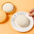 Miniatyrbilde 3 av 3: Simulering Stor Dampet Fylt Bolle Ventil Dekompresjon Artefakt Sakte Rebound Klemme Leketøy Trykkreduksjon Leketøy Falsk Mat Large steamed stuffed bun set