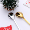 Miniatyrbillede 3 af 8: Julebestiksæt 304 Rustfrit Stål Gaffel Ske Æske Kaffeske Kreativ Juleske Christmas fork set silver