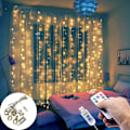 Miniatyrbild 2 av 11: 3M Julgransprydnad LED Fairy Ljusslinga Gardin Ljusgirlang Juldekoration för Hemmet Nyår 2023 Jul 2022 Navidad 3mX2m warm white LED Light