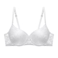Miniatyrbild 1 av 4: Artdewred Sexig Push Up BH Plus Size Dam BH Behå Plunge Underkläder BH:ar För Kvinnor Underkläder White 90C