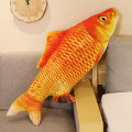 Miniatyrbillede 8 af 11: 30 cm 3D Simulation Guldfisk Plyslegetøj Udstoppede Bløde Dyr Karpe Plys Pude Kreativ Sofapude Pude Gave Børnelegetøj guiyu