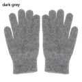 Miniatyrbild 1 av 11: 2023 Elastiska Fullfingerhandskar Varma Tjocka Cykelkörningsmode Dam Herr Vinter Varma Stickade Yllehandskar Utomhus Dark Grey One Size