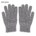 Miniatyrbild 11 av 11: 2023 Elastiska Fullfingerhandskar Varma Tjocka Cykelkörningsmode Dam Herr Vinter Varma Stickade Yllehandskar Utomhus Light Grey One Size