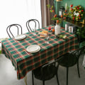 Miniatyrbillede 4 af 11: Juledug Rødternet Rektangulær Dug Christmas color grid 140*200CM