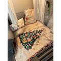 Pikkukuva 3 / 9: Hyvää Joulua Orava Mänty Huopa Seinävaate Seinäkoriste Sohvapyyhe Squirrel tree blanket 90*150cm