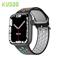 Miniatyrbillede 9 af 10: 44mm Smartwatch Mænd Kvinder Smartur Bluetooth Opkald Trådløs Opladning Brugerdefineret Urskive 2023 Fitnessarmbånd Til Apple Android All Black