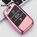 Pikkukuva 1 / 8: Pehmeä TPU auton avaimenperän suojakotelo pidike Magotan Passat B8 Skoda Superb A7 -malleille, lisävarusteet pink