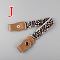 Miniatyrbilde 10 av 10: Barn Anti-Fradragsbelter Jeans Midjebånd Stretch Midjebelte Spennefri Elastisk Like the picture C