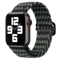 Miniatyrbilde 2 av 11: Flettet solo loop-reim for Apple Watch-bånd 44 mm 40 mm Series 7 6 5 4 SE Justerbar elastisk nylonreim for iwatch 3 42 mm 38 mm armbånd Z Blue white For 42mm-44mm-45mm