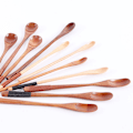 Pikkukuva 4 / 7: Japanilaistyylinen pitkäkahvainen kahvilusikka, luova puinen astiasto, sekoitustanko, maitotee, maito, hunaja, pieni puulusikan valmistaja Old paint fine handle wireless spoon
