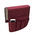 Miniatyrbillede 1 af 4: Sofa Armlænsorganisator med 5 Lommer Sofa Stol Magasin Vandtæt Opbevaringstaske Wine red