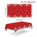 Miniatyrbild 7 av 7: Engångs Duk Merry Christmas PVC Julduk Juldekoration för Hemmet 2023 Xmas Navidad Noel Gåvor Nyårsafton Dekorationer 2024 XS0317-03
