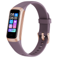 Miniatyrbild 4 av 9: Smart Armband Puls Blodtryck Sömnövervakning Stegräknare Kroppstemperaturklocka Purple