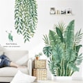 Miniatyrbilde 3 av 5: Bananblader Veggklistremerker Tropiske Planter Tapet Skrell og Klistre Grønne Blader Veggdekor Avtakbar DIY Veggkunst for Soverom Stuer