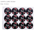 Miniatyrbillede 1 af 11: 100 stk. Gennemsigtige plastikposer til slik, slikkepinde, kager, indpakning, cellofanposer, jule-, bryllups-, fødselsdagsfest, gavepose 100pcs label sticker4