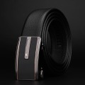 Miniatyrbilde 9 av 10: Herre Inner Automatisk Spenne Lærbelte Rent Herre Business Belte Style 2 (black)
