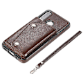 Miniatyrbild 2 av 5: Handgjort PU Läderfodral För Huawei P30 Lite Med Korthållare, Plånboksfunktion, Stödfunktion, Fallskydd Brown