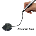 Miniatyrbilde 7 av 11: Magiske sporleker induktiv tankbil modellbil robot pingvin som følger linjen du tegner intelligensutvikling barneleke robot blue