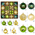 Miniatyrbild 1 av 11: Julgranskulor 42/44 st 6 cm Stora Julkulor Flerfärgade Kuldekorationer Julgransprydnader Set för Hemfest 44pcs1 As picture