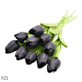 Miniatyrbillede 1 af 11: 5/10 stk. Tulipan Kunstig Blomst Real Touch Kunstig Buket Falsk Blomst Til Bryllupsfest Dekoration Forsyninger Hjemmehave Ornamenter F21 10PCS