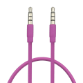 Miniatyrbilde 11 av 11: 4-polet Aux-kabel 3,5 mm hann til hann Jack-lydkabel Nikkelbelagt plugg Stereo lydkabel for hodetelefoner Høyttaler MP3/4 CD-spiller Red 1M