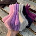 Miniatyrbilde 4 av 11: Nye Doble Kaninhårhansker Dame Vinter Koreansk Versjon Ensfarget Alle Fingre Vinter Damehansker Jentevotter camel One Size