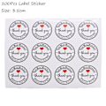 Miniatyrbillede 1 af 11: 100 stk. Gennemsigtige plastikposer til slik, slikkepinde, kager, indpakning, cellofanposer, jule-, bryllups-, fødselsdagsfest, gavepose 100pcs label sticker2