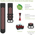 Pikkukuva 2 / 11: Korvaava urheiluranneke XiaoMi Mi Watch Lite -kellolle, silikoninen hengittävä ranneke Mi Watch Lite -kellolle, rannekoru Black and Teal