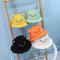 Miniatyrbilde 4 av 9: Tegneserie Frosk Barnebøttehatt Sommerhatter Barn Gutter Solhatter Solbeskyttende Babyhatter Orange 1-5 years