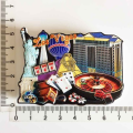 Pikkukuva 9 / 11: Maailman matkailu jääkaappimagneetti matkamuisto USA Las Vegas Florida kulttuurimaisema jääkaappitarrat lahjasetti kodin sisustus I