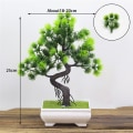 Miniatyrbilde 7 av 11: Kunstige planter Bonsai Lite Tre Simulering Potteplanter Falske Blomster Bord Pottepynt Hjemmedekorasjon Hotell Hagedekor 29