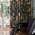Miniatyrbilde 1 av 7: Amerikanske rustikke gardiner, halvskygge for soverom, arbeidsrom, stue, blomsterplante vindusgardin grov bomull Curtain W100xL130cm 1pc