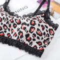 Miniatyrbilde 5 av 5: Dame Sexy Leopard Print Sports-BH med Spile Green One Size