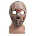 Miniatyrbillede 1 af 4: Jason Voorhees Halloween Fest Morder Cosplay Kostume Resin Maske Skræmmende Masker Prop Default Title