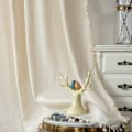 Miniatyrbilde 4 av 8: Boho ensfarget vindusgardin i bomullslin med dusker, blendingskappe for luksuriøs stuegardin 2 W150 cm X H280 cm