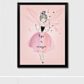 Miniatyrbild 2 av 5: Oramad 3-delat Kawaii Akvarell Flicka Väggkonst Minimalistisk Målning Tecknad Klotter Konst Canvastryck Affisch, Minimal Väggkonst Klotter Tecknad Konst Målning