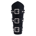 Miniatyrbild 5 av 5: Läderarmband för män Handskydd Personlighet Brett Läder Punk Ridande Armskydd Brown