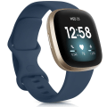 Pikkukuva 7 / 11: Kellon ranneke Fitbit Versa 3 -rannekkeelle Silikoninen ranneke Vaihto Fitbit Sense -rannekkeelle Correa-lisävarusteet Ruusukulta Hopea gold size L for Versa3