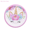 Miniatyrbillede 9 af 11: Engangs Service med Enhjørning, Enhjørning Festartikler, Papirtallerkener, Kopper, Servietter, Enhjørning Fødselsdagsfest Dekoration, Baby Shower Pige 24pcs tableware