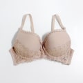 Miniatyrbild 1 av 6: Enfärgad Dam Stor Storlek BH 38D 40D 42D 44D 46D 48D Femme Plus Size Underkläder Bygel Formpressad BH Tan 110D
