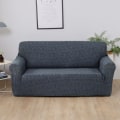Miniatyrbild 9 av 11: Geometriskt Elastiskt Sofföverdrag för Vardagsrum Modernt Sektionshörnsoffa Överdrag Soffskydd Stolsöverdrag 1/2/3/4 Sits Grey 3-seater 190-230cm